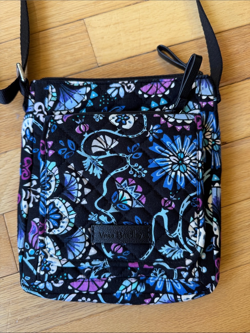 Vera Bradley quilted cotton cross body bramble floral
